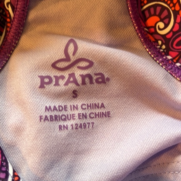 Prana Colorful Racerback  Tankini Top - Picture 5 of 6